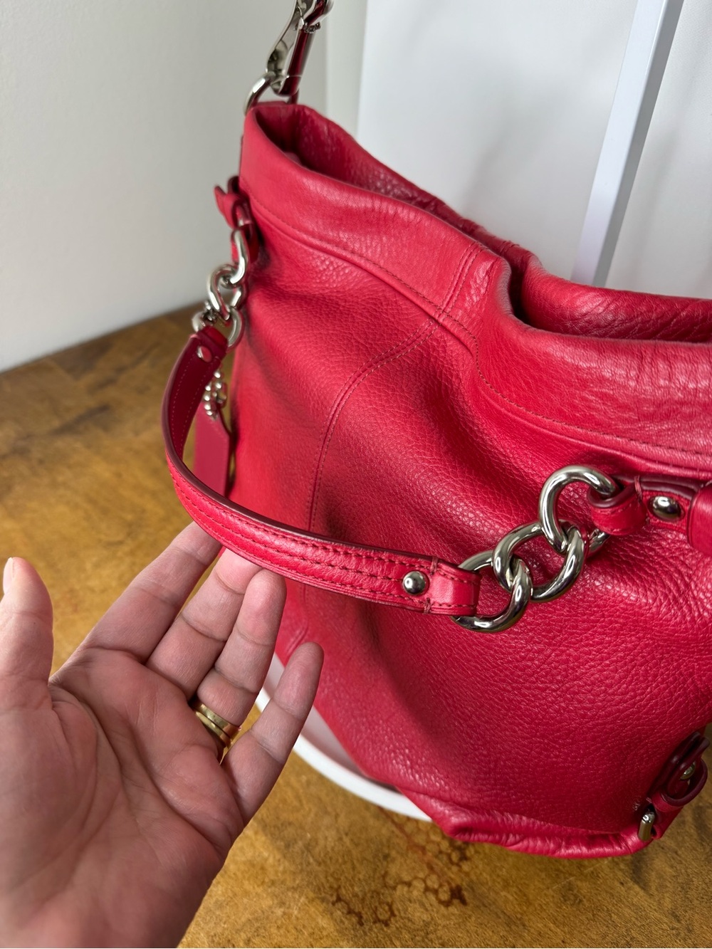 Coach Brooke Pebbled Leather Hobo Bag - Picture 3 of 14